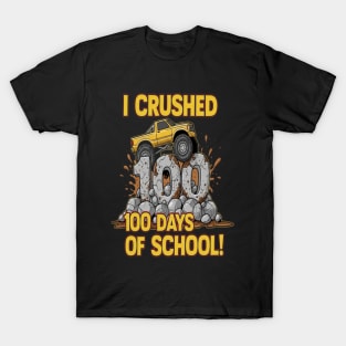 Monster Truck Tee - Crushing 100 Days of Homework T-Shirt